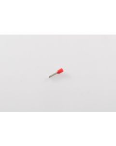 Endehylse Rød for 1 mm kabel - 100 stk